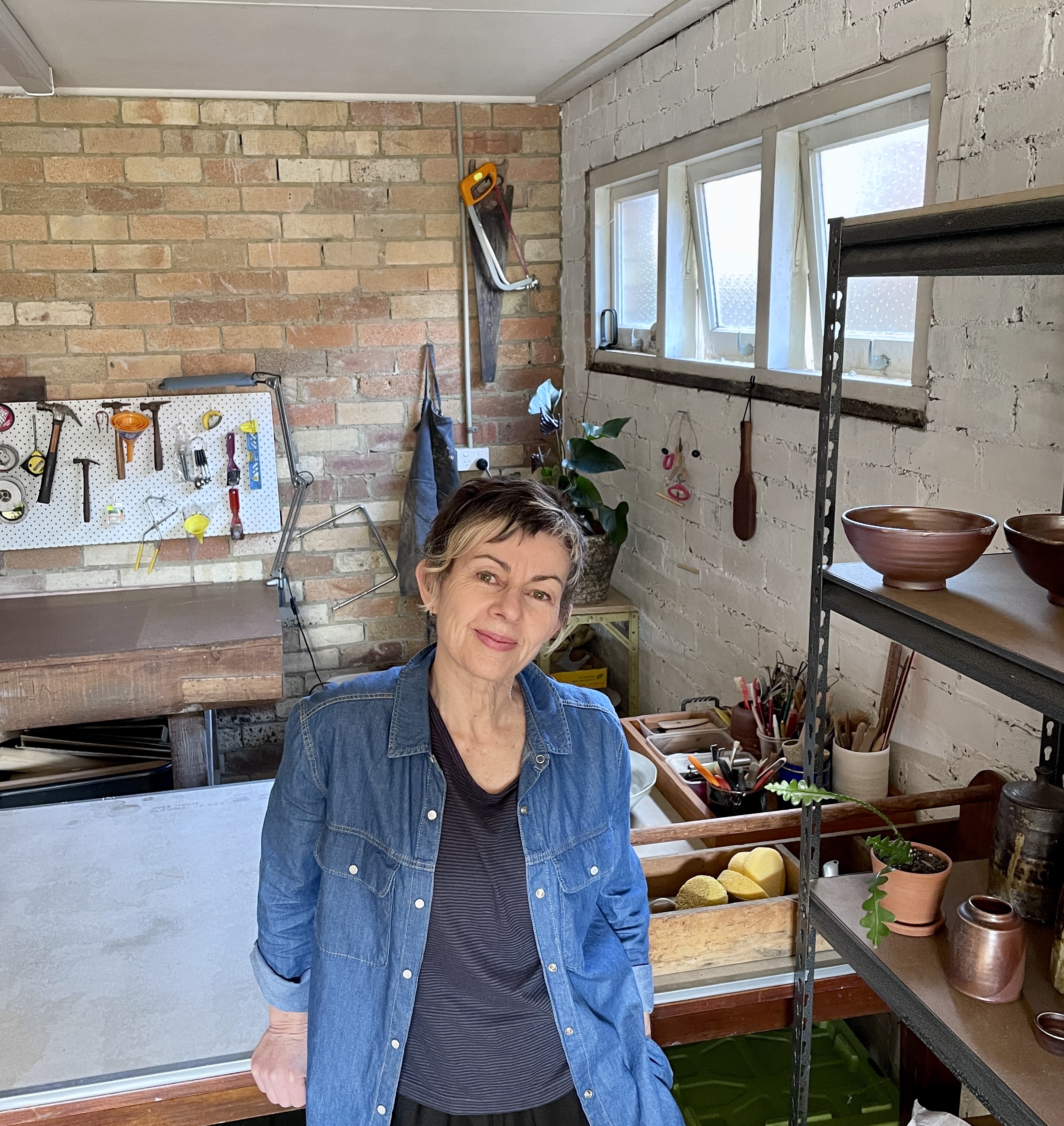 Nicole Lister in her studio 2023